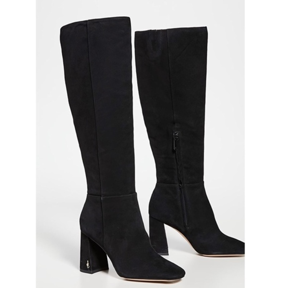 Sam Edelman Clarem Black Suede Knee High Boot 9